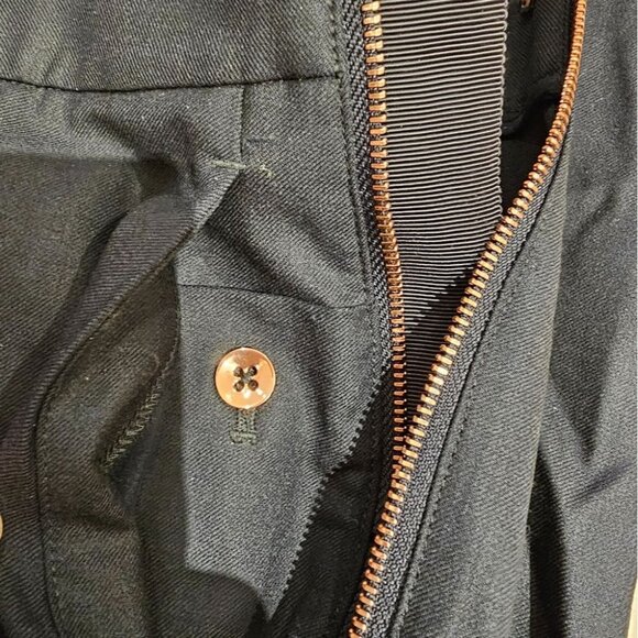 Kit & Ace Go To Trouser Pants Tailored Wool Cashmere Silk Size 4 Dark Navy - Picture 5 of 12